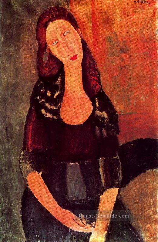 sitzt Jeanne Hébuterne 1918 Amedeo Modigliani Ölgemälde